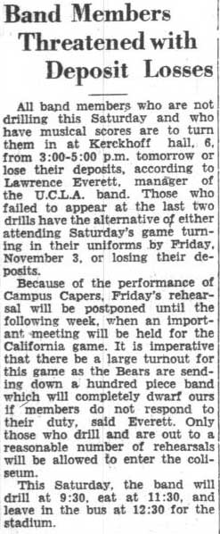 Band members threatened with deposit losses, October 26, 1933