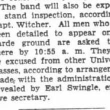 ROTC Band, April 17, 1934