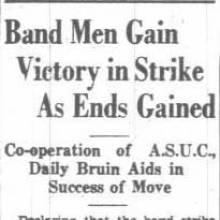 Band Strike ends, September 25, 1934 
