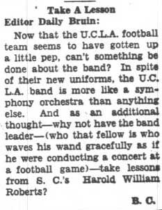 "Can't something be done about the band?" November 5, 1935