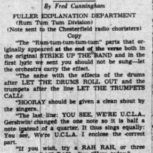 Maxson F. Judell letter explaining "Strike up the Band" phrasing, March 16, 1936 