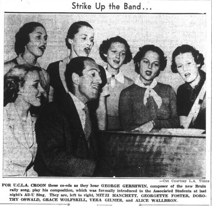 George Gershwin with singers, September 29, 1936