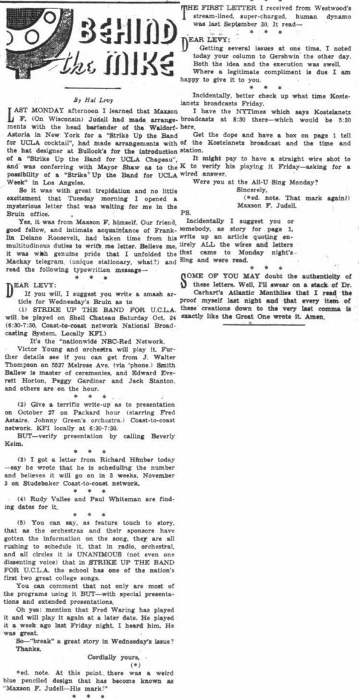 Maxson Judell letters, October 22, 1936