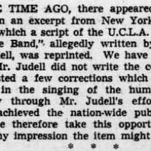Maxson Judell "Strike Up the Band," May 13, 1937