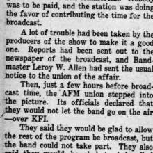 "AFM gags ASUC," October 25, 1937