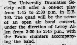 Band concert at Open House Day, April 28, 1937