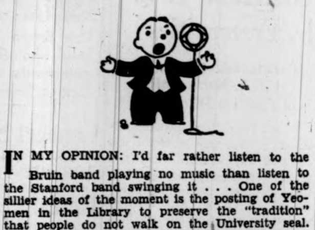 Roy Swanfeldt declares distaste of swing music, November 3, 1938