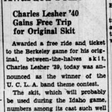 Band announces winner of contest, October 13, 1938