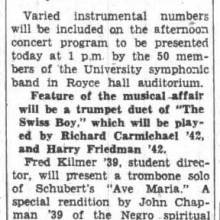 University Band concert, May 17, 1939