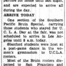 Band performs at Golden Gate International Exposition after Stanford game, October 16, 1939