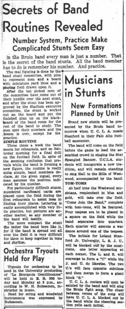 Secrets of Band routines revealed, October 13, 1939