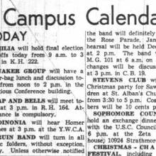 Shortly after the attack on Pearl Harbor, the Band announces it will "definitely march in the Rose Parade,"  December 11, 1941