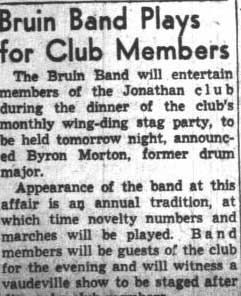 Band plays for Jonathan Club members, March 17, 1942