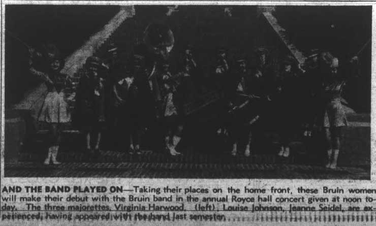 Photograph of women in Band, May 13, 1943