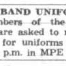 Uniform fitting, October 31, 1946