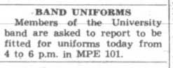 Uniform fitting, October 31, 1946