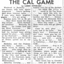 Cal Trip, "There's the Band" October 21, 1946