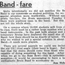 Ann Hebert's "Band fare" column - call for more members, October 3, 1946