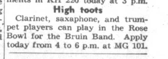 "Apply to play in Rose Bowl," December 10, 1946