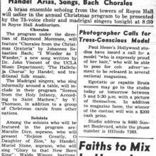 Concert featuring brass and choir, December 15, 1947