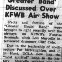 Cliff Cole interviewed on KFWB radio program, November 18, 1947