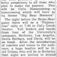 Cal game weekend, October 27, 1948