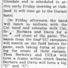 1948 Cal Trip - "Band goes all out." November 3, 1948