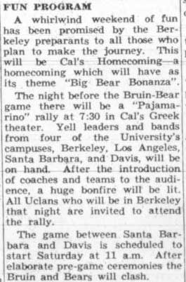 Cal game weekend, October 27, 1948