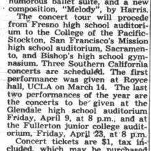 Dr. John Vincent to direct concert series, March 26, 1948