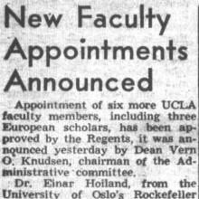 New faculty appointments: Patton McNaughton, lecturer. December 4, 1950
