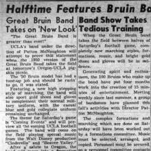 Oregon halftime plans: Disney show, high-stepping. September 22, 1950