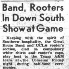 "Salute to South" show, Texas A&M game, September 19, 1951