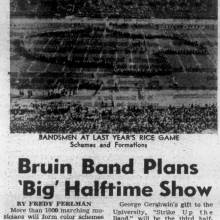 Fourth annual High School Band Day, October 22, 1953