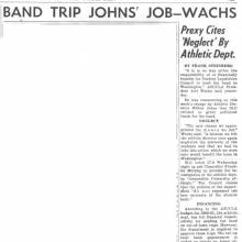 ASUC president comments on dispute over funds for Band trip to Washington, October 14, 1960