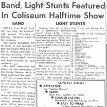 "Precision in Rhythm" show at NC State game, October 28, 1960