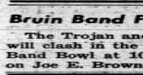 Band Bowl announcement - December 1, 1961