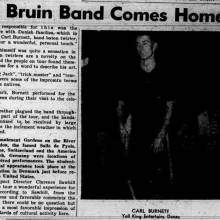 Band returns from Europe, September 12, 1961