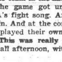 Notre Dame plays UCLA fight song, October 22, 1963