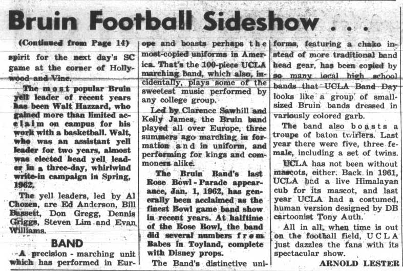 Band article and overview, September 21, 1964