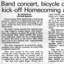 Band performs "Sgt. Pepper's Lonely Hearts Club Band" infront of Kerckhoff Hall, November 7, 1967
