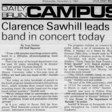 Sawhill announces Mexico tour, discusses Band. December 3, 1969