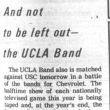Battle of the Bands - UCLA Band article, November 20, 1970