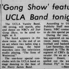 Band appears on the "Gong Show," April 26, 1977