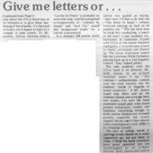 "Band Aid" letter, part 2 of 3, February 28, 1978