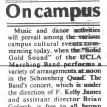 Band concert in Schoenberg Quad, November 10, 1978