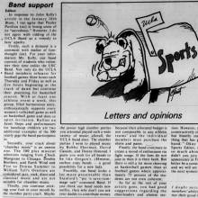 "Band support" letter, January 17, 1980