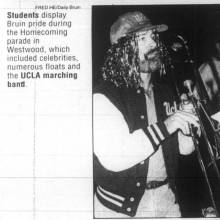 Trombones at Homecoming Parade, October 30, 1995