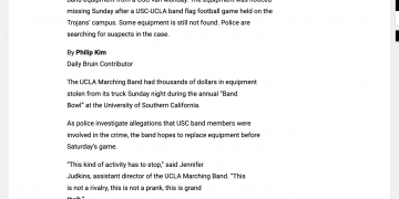 2000 Band Bowl Theft