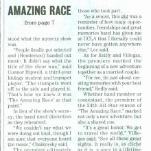 2014 Band featured in "The Amazing Race," Page 2, February 23, 2014