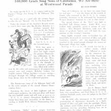 1935 Goal Post UCLA vs. Cal band page 20